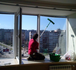 Мытье окон в однокомнатной квартире Губкинский